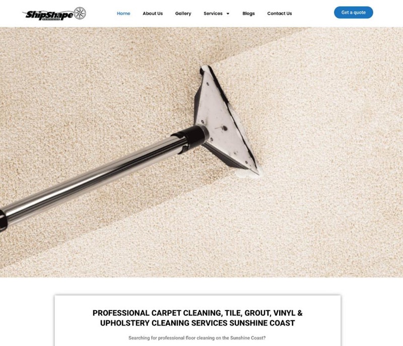 ShipShape Services website